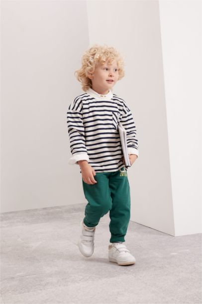 Baby Boy Waist Leg Elastic Printed Sweatpants
