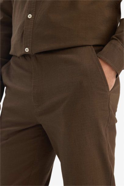 بنطرون قطن جوجر سليم فيت برجل عادية