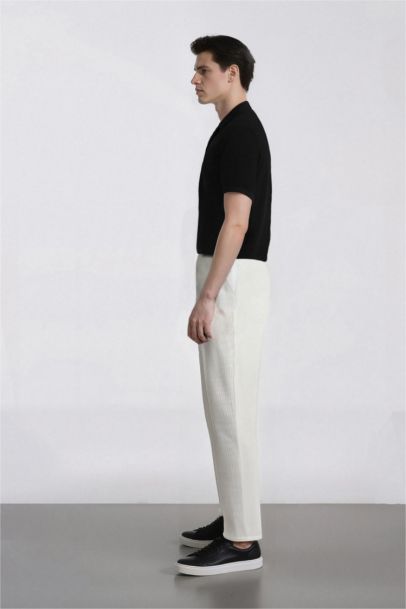 Брюки-джоггеры летние приталенные с карманами