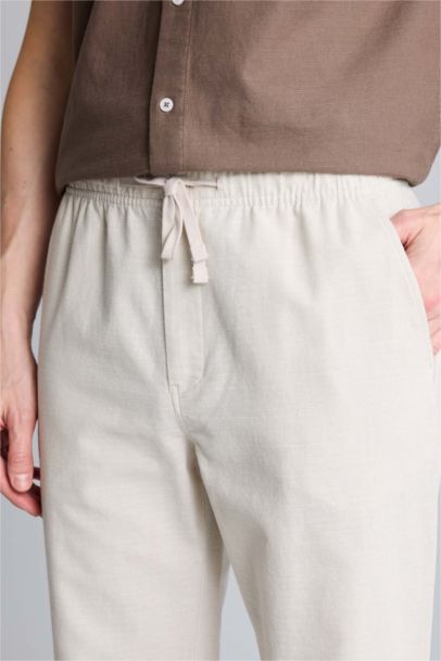 بنطرون جوجر صيفي قطن سليم فيت