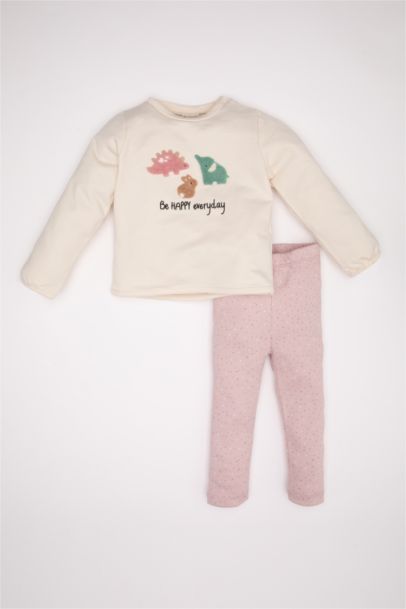 Baby Girl Printed T-Shirt Leggings 2 Piece Set