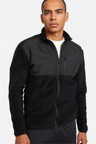 DeFactoFit Standard Fit Pocketed Polar Cardigan