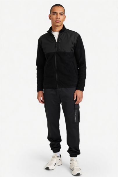 DeFactoFit Standard Fit Pocketed Polar Cardigan