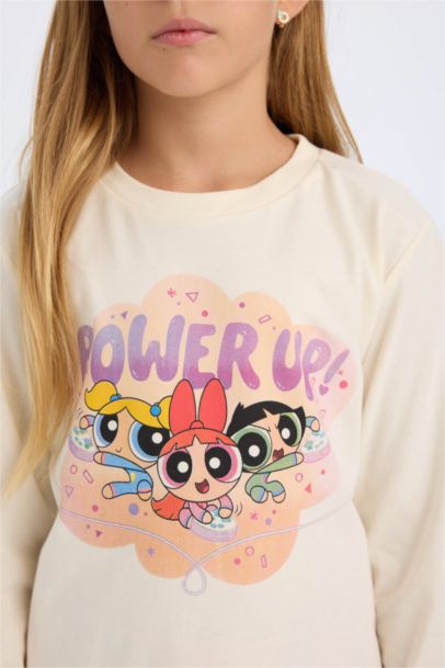 PowerPuff Regular Fit Long Sleeve 2 Piece Pajama Set