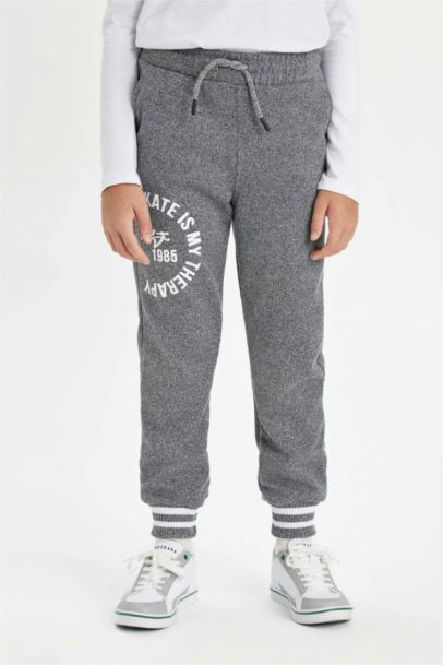 Boy Printed Elastic Waist Jogger Sweatpants