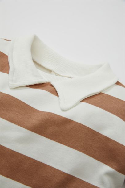 Baby Girl Striped Sweatshirt Leggings 2 Piece Set