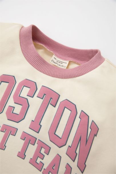 Baby Girl Printed Sweatshirt Bottom 2 Piece Set