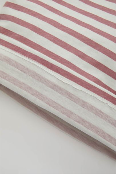 T-Shirt à Manches Longues rayé à Col Rond pour BéBé Fille