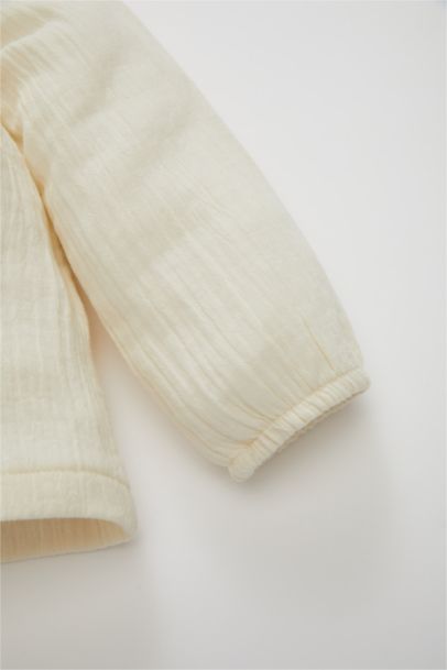 Chemise en mousseline à manches longues pour bébé fille