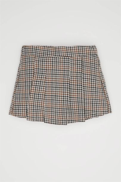 Юбка в клетку из фланели для малышей девочек