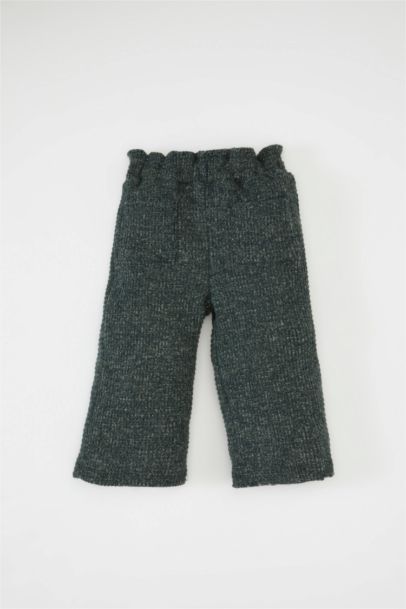 Pantalon à coupe régulière et taille élastique pour Bébé Fille