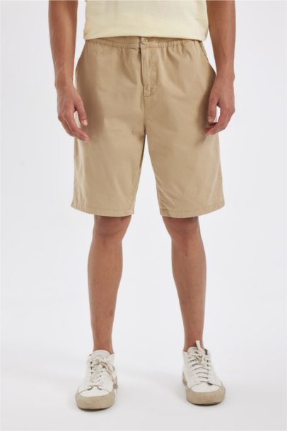 Regular Fit Gabardine Bermuda Shorts
