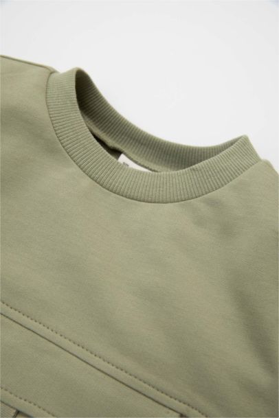 طقم بيبي اولادي سويت شيرت وسويت بانتس - قطعتين