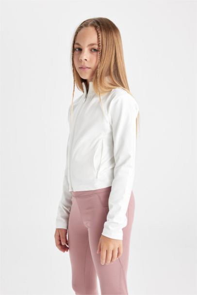 Girl College Collar Bomber Cardigan