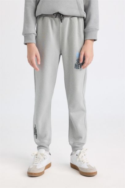 Pantalon Sweatpants imprimé à coupe régulière et taille élastique pour Garçon