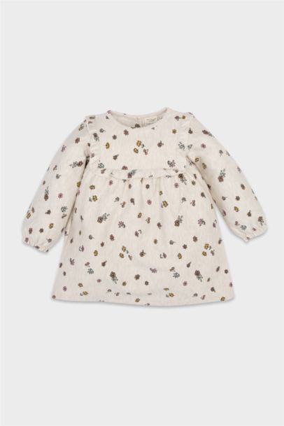 Robe en Jacquard Floral pour Bébé Fille