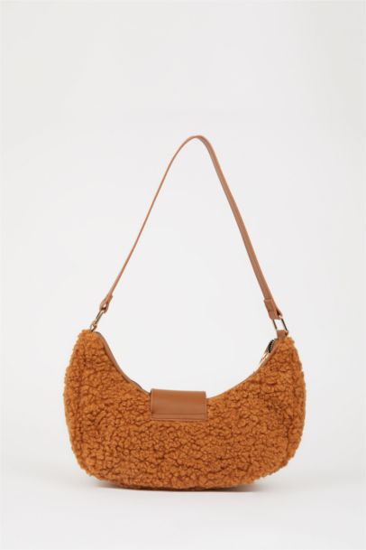 Kadın Suni Deri Pelüş Omuz Çantası