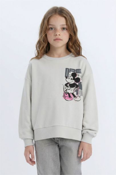 Sweat-shirt à Col rond Disney Mickey & Minnie pour Fille