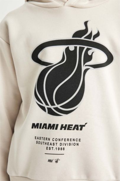 NBA Miami Heat Kapüşonlu Sweatshirt Erkek Çocuk