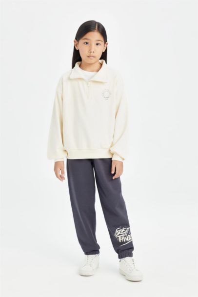 بنطلون سويت بانتس بناتي جوجر بأستك من تحت أنثرا