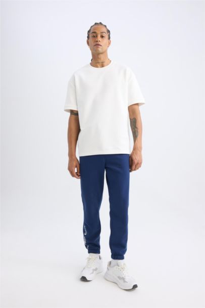 DeFactoFit NBA Los Angeles Lakers Standard Fit Laced Thick Jogger Sweatpants