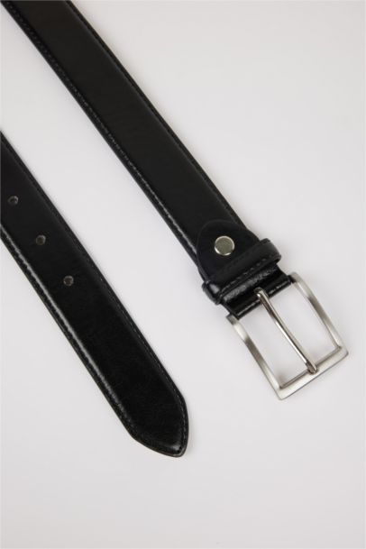 Erkek Suni Deri Günlük Kemer