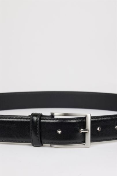 Erkek Suni Deri Günlük Kemer