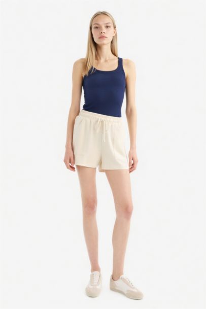 Regular Fit Flexible Waist Shorts