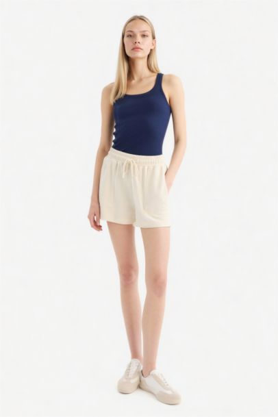 Regular Fit Flexible Waist Shorts