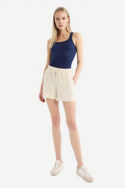 Regular Fit Flexible Waist Shorts