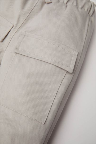 Baby Boy Laced Elastic Leg Jogger Pants