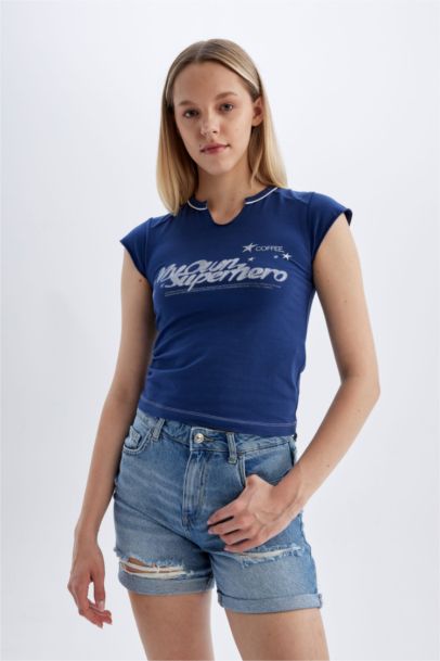 Slim Fit Crew Neck Short Sleeve T-Shirt