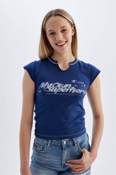 Slim Fit Crew Neck Short Sleeve T-Shirt