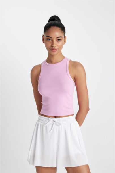 DeFactoFit Crew Neck Modal Tank Top