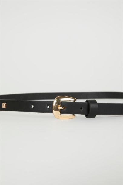 حزام كلاسيكي نسائي جلد صناعي - قطعتين