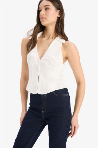 Жилет приталенного кроя с пуговицами, Коллекция Coool