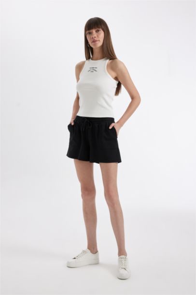 Slim Fit Printed Halter Neck Camisole Tank Top