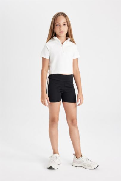 Girl Relax Fit Crew Neck Plush T-Shirt