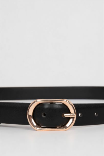 حزام كلاسيكي نسائي جلد صناعي