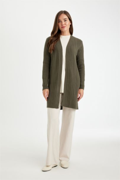 Cardigan sans manche basique Coupe régulière