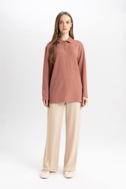 تونيك كم طويل قصة عادية