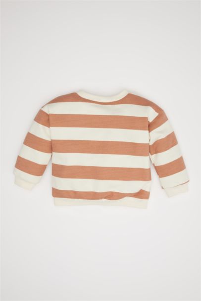 Sweat-Shirt à Coupe Régulière Col rrond Imprimé Mickey & Minnie