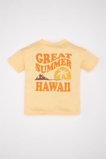 Baby Boy Back Printed Short Sleeve T-Shirt