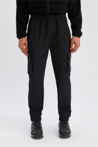 Sporcu Jogger Eşofman Altı Slim Fit Dar Kesim Dokuma Kargo Cepli Standart Paça