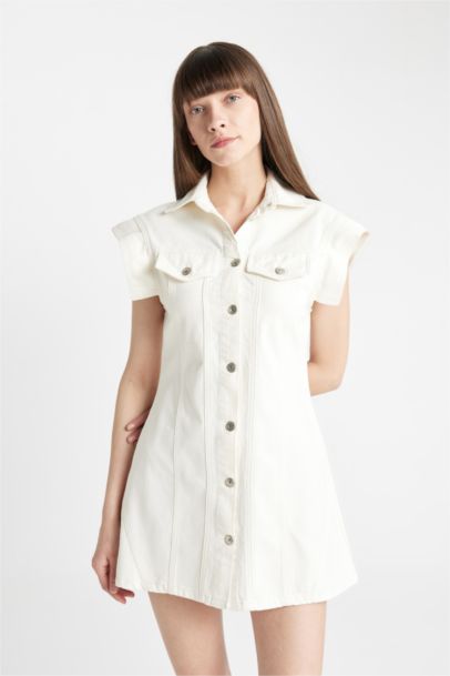 Fashion Fit Denim Mini Dress