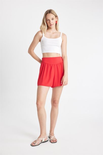 Regular Fit Normal Waist Short Leg Shorts