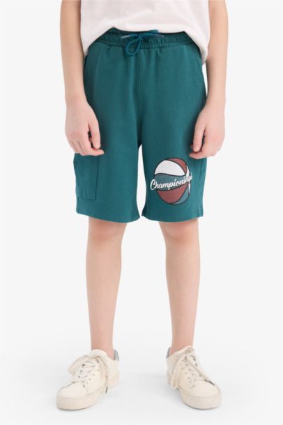 Boy Regular Fit Sweatshirt Fabric Shorts