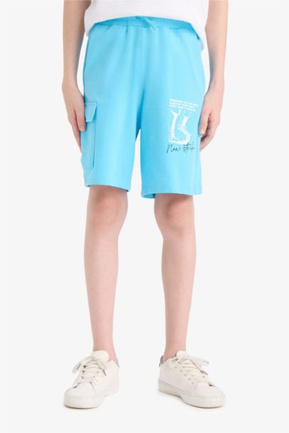 Boy Regular Fit Sweatshirt Fabric Shorts