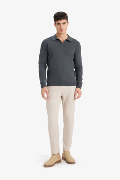 بلوز صوف تريكو قصة عادية بياخة بولو