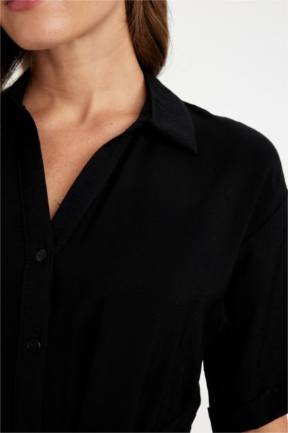 Regular Fit Shirt Collar Dress